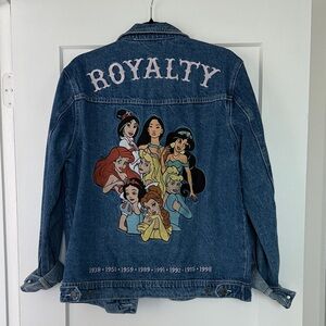Authentic Disney Blue Denim Vintage Jacket with Graphic Design